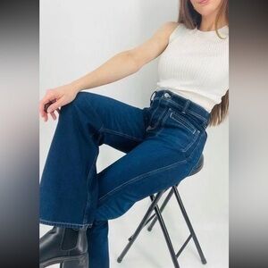 We The Free People We The Dark Sailor Jeans NWOT dark wash 26 & 27, 15”waist